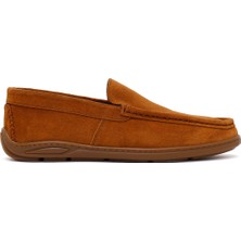 Derimod Erkek Taba Süet Deri Casual Loafer 26SFD660410
