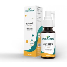 Minerelax Zencefil Ekstraktı Vücut Sobası Bağışıklık Güçlendirici Bulantı Giderici Sindirim Dostu Doğal 20 ml Sprey