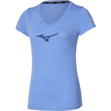Mizuno Short Sleeve Kadın Tişört Mavi