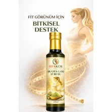 Şifakür Bitkisel Sağlık Ürünleri Şifakür Akasya Gamı Şurubu 250 ml | L-Carnitin & Matcha Içerikli Bitkisel Takviye