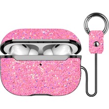 Eco Port Onegif Apple Airpods Pro 2 (2.nesil) Bright Simli Airpods Kapak - Pembe