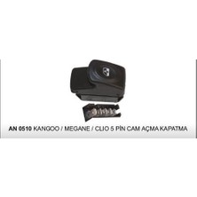 Dodo Anahtar Cam Açma Kangoo/megane/clıo 5p Siyah 25251-AN707- AN0510 (1 Ad )