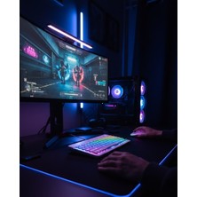 Uravas Store Bluetooth Klavye Mouse Seti Aydınlatmalı Türkçe Q Ergonomik Tasarım