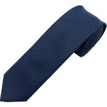 Brianze 5 cm Lacivert Desenli Slim Kravat