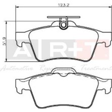 Art Arka Fren Balatası Renault Laguna-Iıı / Cıtroen C5-Iıı / Ford Cmax Focus Iı-Iıı Kuga Iı Tourneo Con Nect / Opel Vectra-C / Mazda 3-5 / Volvo S40-V40 (1 Tk )