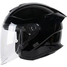 Vox 108 Yazlık Motosiklet Kaskı Gloss Black