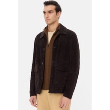D'S Damat Ds Damat Regular Fit Kahverengi Deri Mont