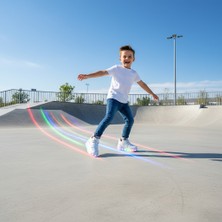 Rocky Glow Beyaz LED Işıklı Patenli Ayakkabı – Çift Tekerlekli, Çocuk Roller Shoes, Işıklı Spor Ayakkabı, Kaykay Ayakkabı