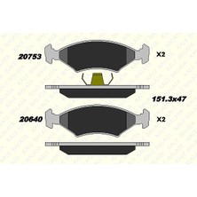 Kale Fren Balata Ön Ford Fıestaı,ıı,ııı,ıv 1,6-1,8d-Escort Iıı,ıv, Kıa Sephıa 1.6-1.8- Mazda 121 1,3-1,8 (1 Tk )