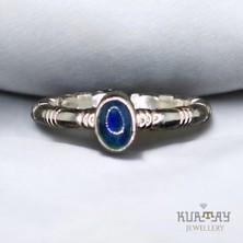 KURTAY JEWELLERY Apatite Taşlı Gümüş Yüzük