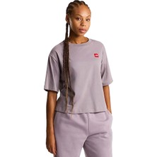 The North Face Redbox Boxy Kadın Gri Outdoor T-Shirt NF0A8EG6G7O1