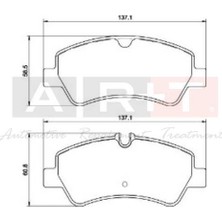 Art Disk Fren Balatası Arka Ford Transıt Custom V362-V363 12-- (1 Tk )