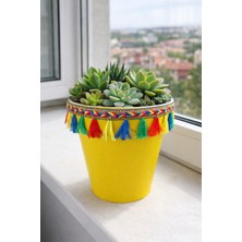 Uravas Store Nf Dekorati̇f Saksi 1.7 Li̇tre Sari