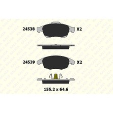 Kale Fren Balata Ön Peugeot 5008, Partner, Partner Tepee-Berlıngo-Cıtroen C4, C4 Iı, C4 Pıcasso, Ds4, Ds5 (1 Tk )