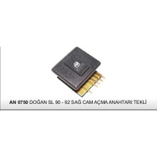 Dodo Anahtar Cam Açma Doğan Sl 90-92 Uno L Sağ Tekli 25174- AN201 - AN0750 (1 Ad )