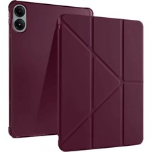 Uravas Store Xiaomi Redmi Pad Pro 12.1 Kılıf Kalemlikli Mars Tablet Kılıfı - Mürdüm