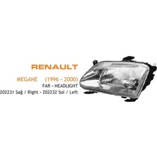 Ayfar Far Sağ Renault Megane Scenıc 1996-1998 (1 Ad )