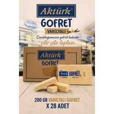 Aktürk Gofret Vanilyali 200 gr x 28 Adet