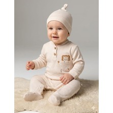 By Bubbles %100 Organik Pamuk Erkek Bebek Patikli Tulum