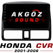GÖZA-X Honda Cvr 2001-2006 Multimedya Çerçevesi  9 Inç Soketleri Içinde