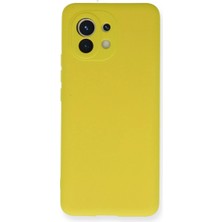 Eco Port Xiaomi Mi 11 Kılıf Nano Içi Kadife Silikon - Sarı