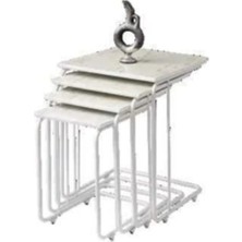 Savita Home Zigon Sehpa Hg Marmo Modern Tasarım Dayanıklı Metal Ayak Şık Salon Mobilyası