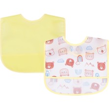 Civil Baby Ayıcık Empirme 2li Mama Önlüğü - Ekru