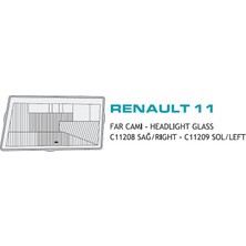 Ayfar Far Camı Renault R11 GTS(1988-1992) Sol (1 Ad )