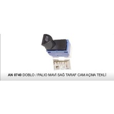 Dodo Anahtar Cam Açma Doblo/palıo/albea Tek Mavi Sağ 25178 - AN207 - AN0740 (1 Ad )