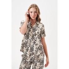 Daniska Pjs 29049 Kadın Düğmeli Pijama Takım
