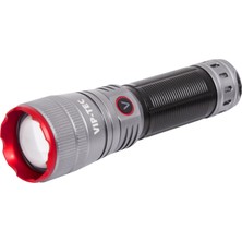 Vip-tec Vıp-Tec VT891207 Şarjlı El Feneri 1000 Lümen 800M Uzun Menzil Type-C Alüminyum Outdoor Fener