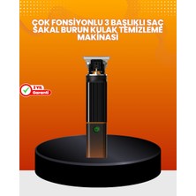 Uravas Store Erkekler Için 3 In 1 Şarjlı Bakım Seti – 7300 Rpm Güçlü Motor ve Sessiz Çalışma