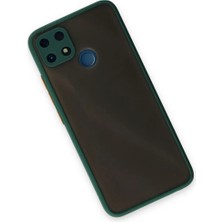 Uravas Store Realme C25 Kılıf Montreal Silikon Kapak - Yeşil