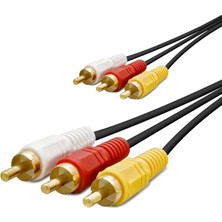 Uravas Store 3rca Kablo Gold 1.5m Siyah HDX1038