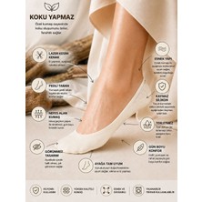 Qulat Kadın Bolero Lazer Kesim Görünmez Çorap Ten-Siyah-Ekru / 3 Adet
