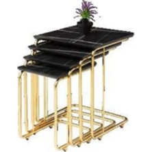 Savita Home Sonata Hg Zigon Sehpa Modern Tasarım Dayanıklı Metal Ayak Şık Salon Mobilyası