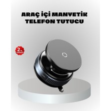 Uravas Store Mıknatıslı Araç Telefon Tutucu Vakum Teknolojili 360° Ayarlanabilir