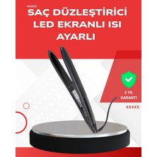 Mey Ithalat® Profesyonel 2025 Saç Düzleştirici Isı Ayarlı Titanyum Seramik Plakalı A Kalite