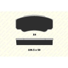 Kale Fren Balata Arka Cıtroen Jumper 1.9d, 2.0, 2.5tdı-Ducato 1.9, 2.5tdı-Peugeot Boxer 1.9d, 2.5tdı (1 Tk )