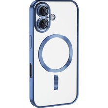 Uravas Store Newface Iphone 16 Plus Kılıf Kross Magneticsafe Kapak - Mavi