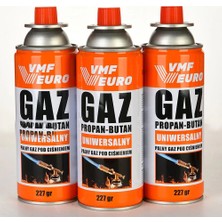 Uravas Store Remtas Vmf Eurogaz Kamp Ocak Gazı Valfli Kartuş 227GR - 3 Adet