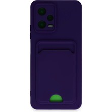 Eco Port Xiaomi Poco X5 5g Kılıf Kelvin Kartvizitli Silikon - Derin Mor