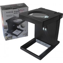 Eco Port Katlanır Plastık,led Işıklı Test Cıhazı Büyüteç 2.5X90MM