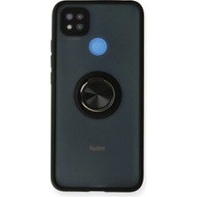 Eco Port Xiaomi Redmi 9c Kılıf Montreal Yüzüklü Silikon Kapak - Siyah