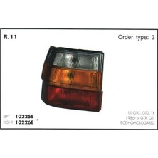 Aygersan Stop Lamba Sağ Renault R11 Flash Plakasız  (1 Ad )
