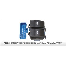 Dodo Anahtar Cam Açma Megane Iı/scenıc Sol Mavi Soket AN719 - AN0542 (1 Ad )