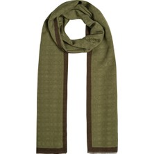 Sima Osmanlı Yeşili Ipekevi Monogram Şal 4356