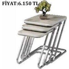 Savita Home Pars Zigon Hg-Rambla Modern Tasarım Şık Dayanıklı Salon Mobilyası Fonksiyonel Zigon Sehpa Seti