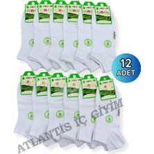 Dündar Kadın Bambu Patik Çorap 12'li Paket