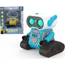 Mey Ithalat® S-023 4568 Mavi-Sarı Uk Ff Şarjlı 2 4g Robot Araba